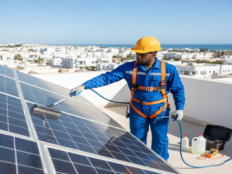 Maintenance de panneaux solaires Tunisie