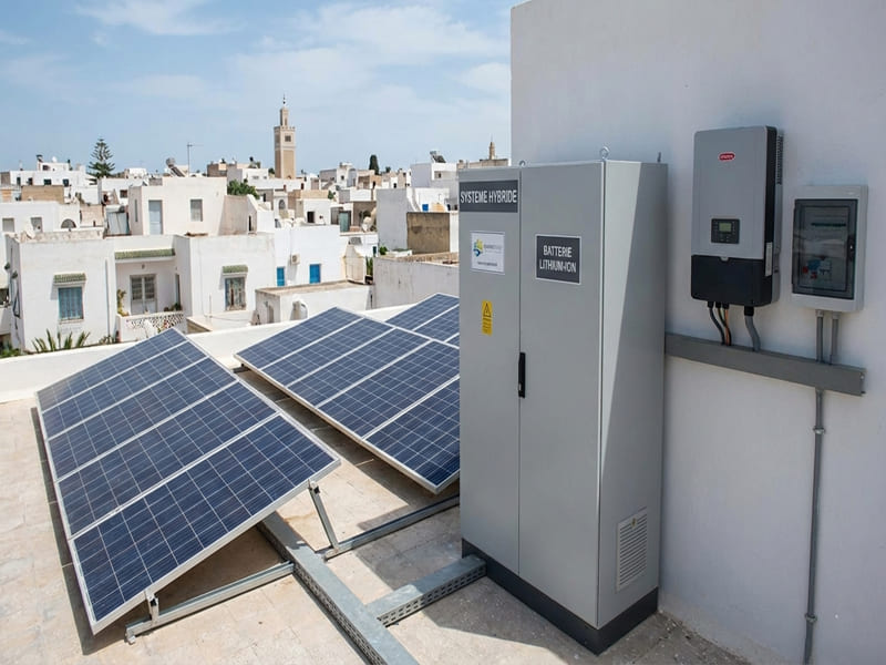 système photovoltaïque avec batterie Tunisie