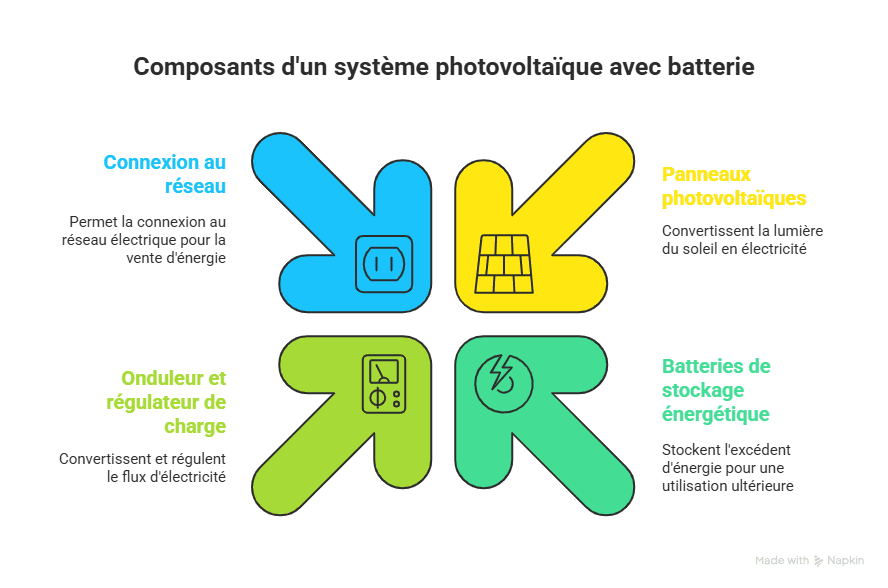 système photovoltaïque avec batterie en Tunisie