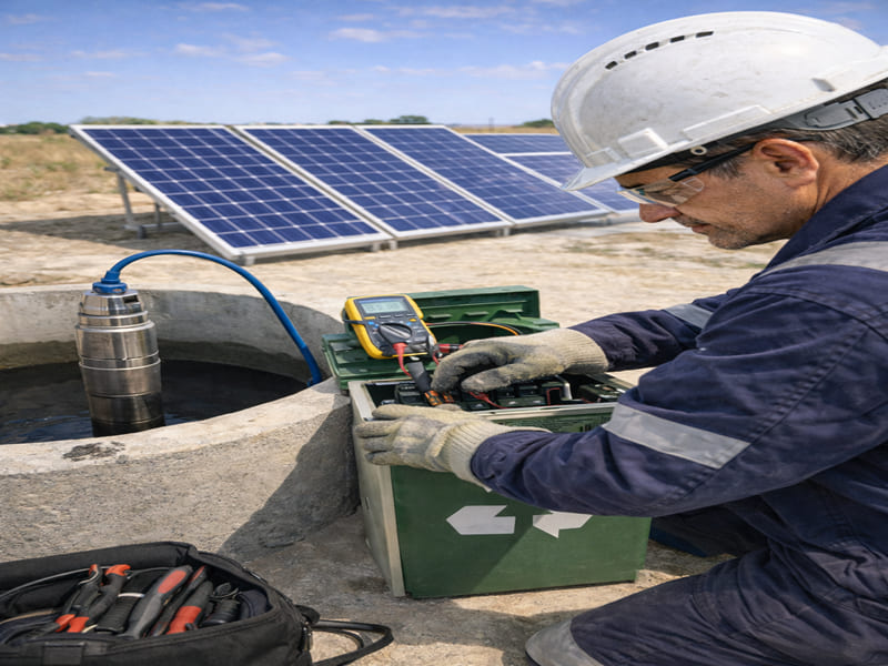 combien de panneau solaire pour une pompe immergée en Tunisie