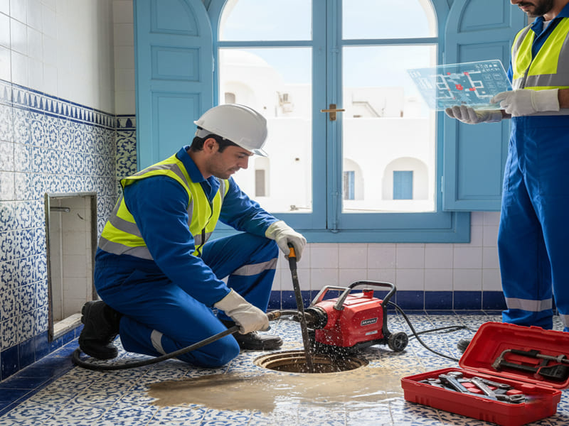 Service de débouchage de canalisations