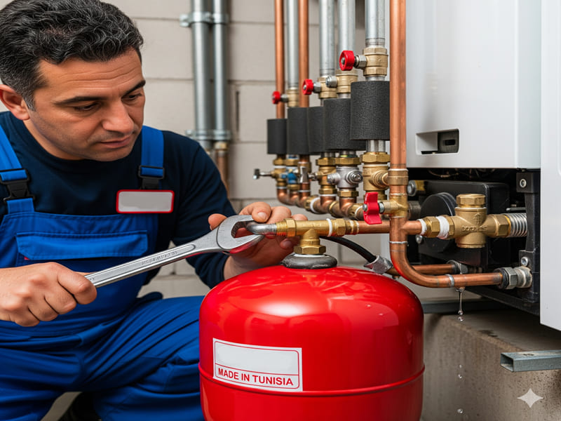 changer le vase d'expansion d'une chaudière Tunisie