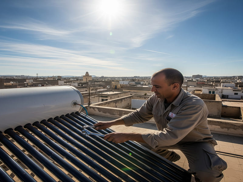 entretien chauffe eau solaire Tunisie