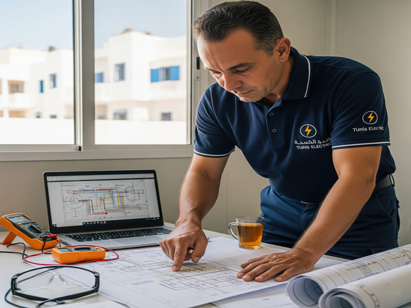 Plan d&rsquo;installation électrique d&rsquo;une maison en Tunisie : Le guide complet 2025