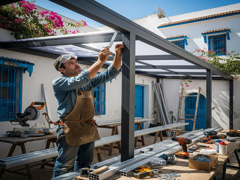 verrière aluminium en Tunisie