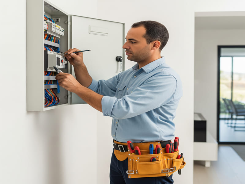 répartition circuits électriques maison Tunisie