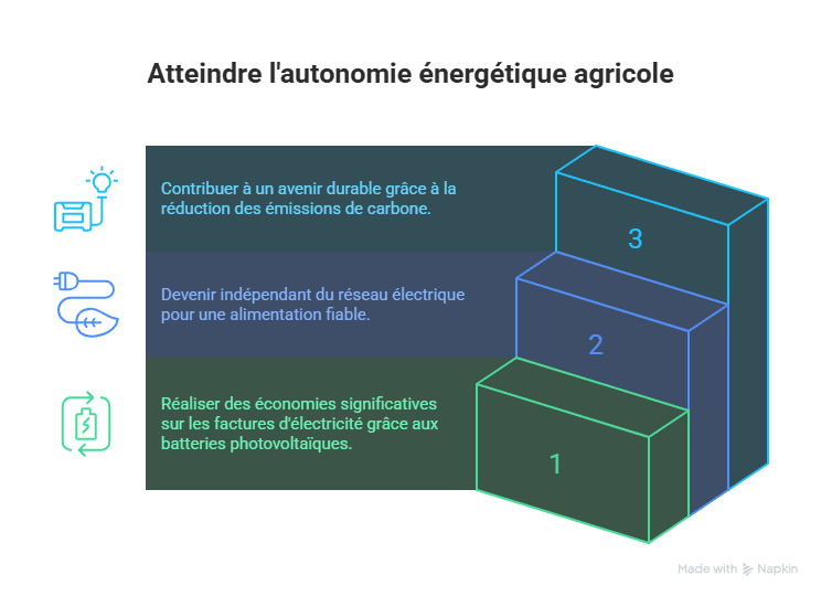 Batteries de stockage photovoltaïque agricole