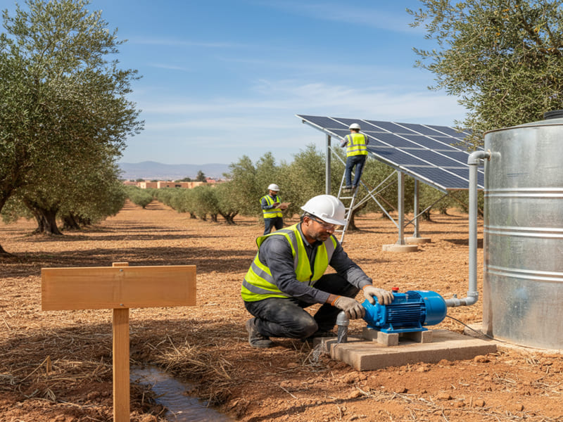 Installateur de pompes solaires