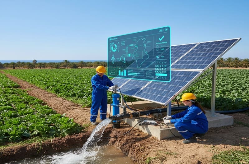 Installation de pompage solaire Tunisie