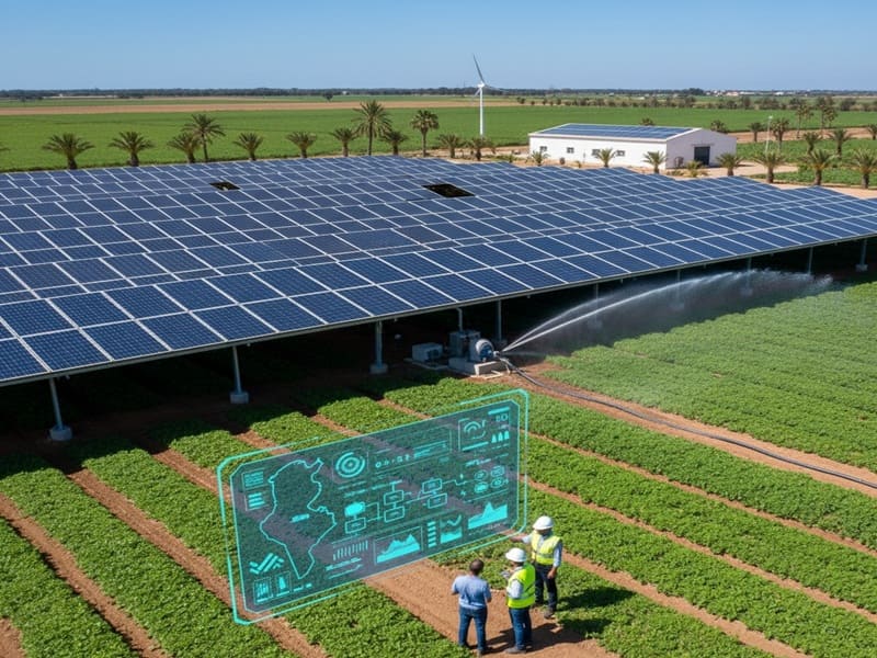 Installation photovoltaïque agricole Tunisie