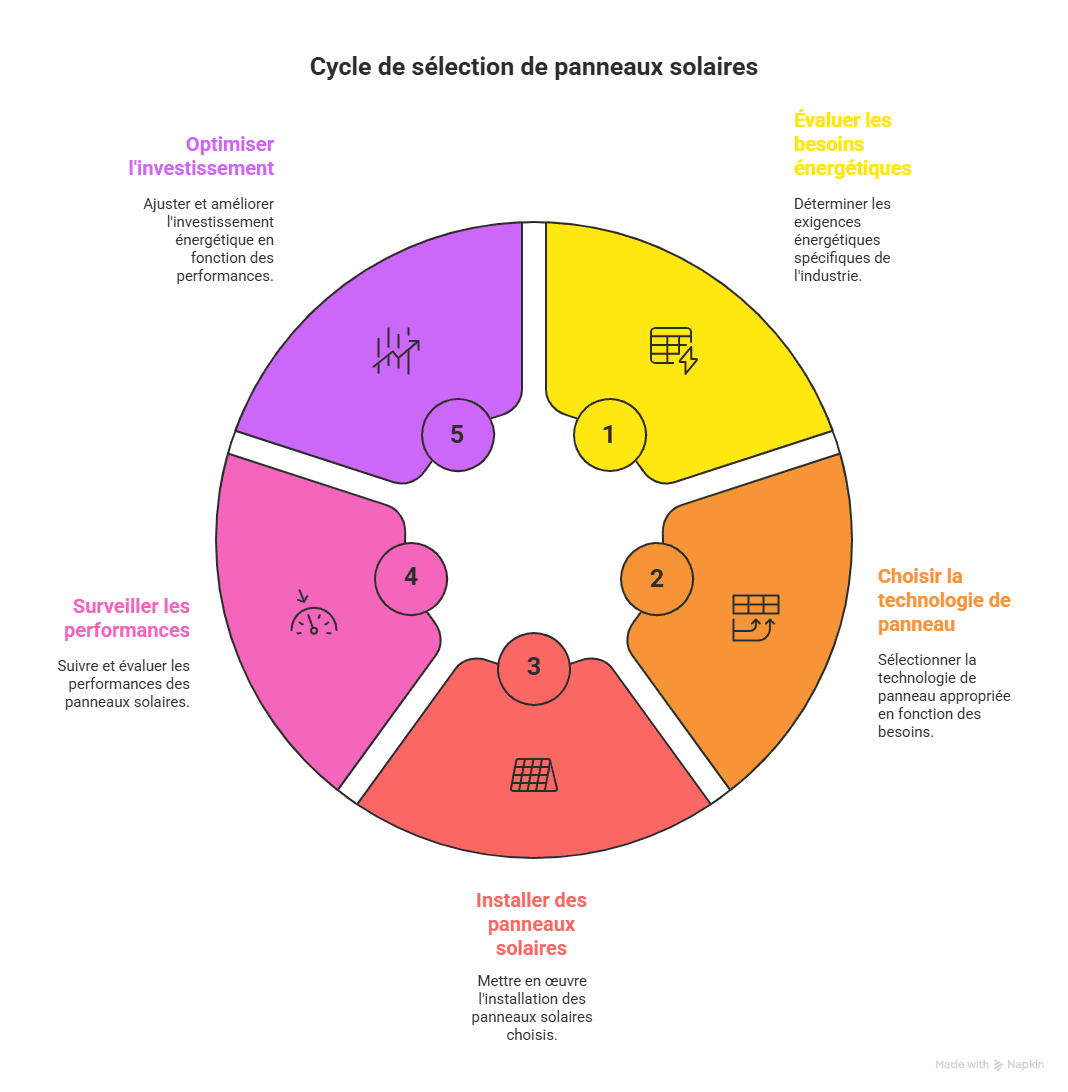 Quels types de panneaux photovoltaïques sont utilisés dans l'industrie