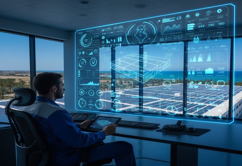 Système monitoring photovoltaïque industrielle en Tunisie