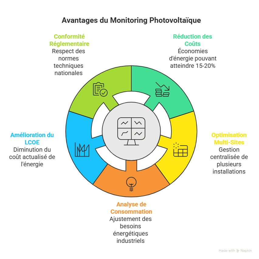 Système monitoring photovoltaïque industrielle