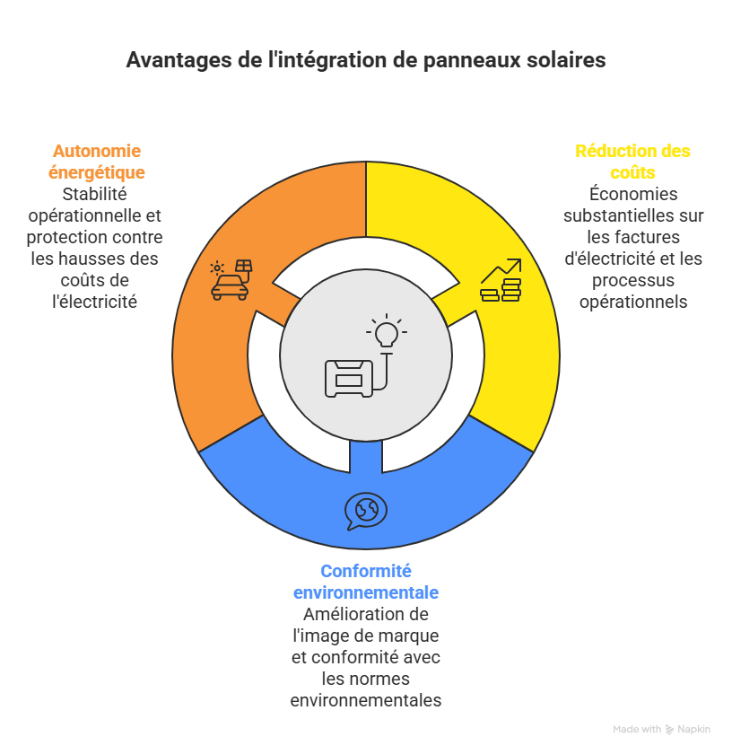 Utilisation de panneaux photovoltaïques dans l'industrie agroalimentaire