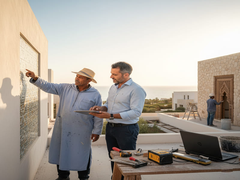 collaboration architecte artisan