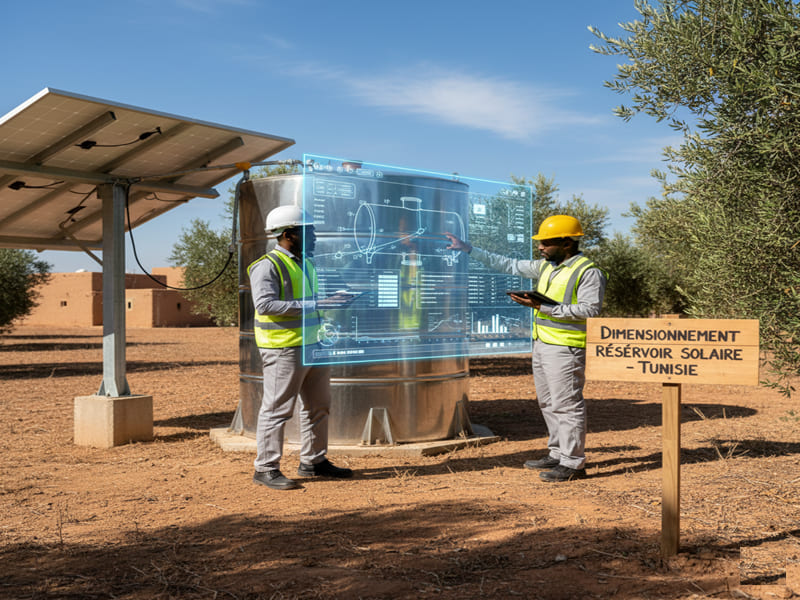 dimensionnement réservoir pompage solaire