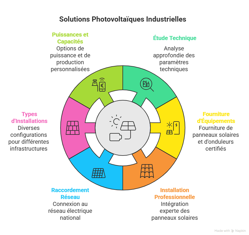 installation photovoltaïque industrielle clé en main