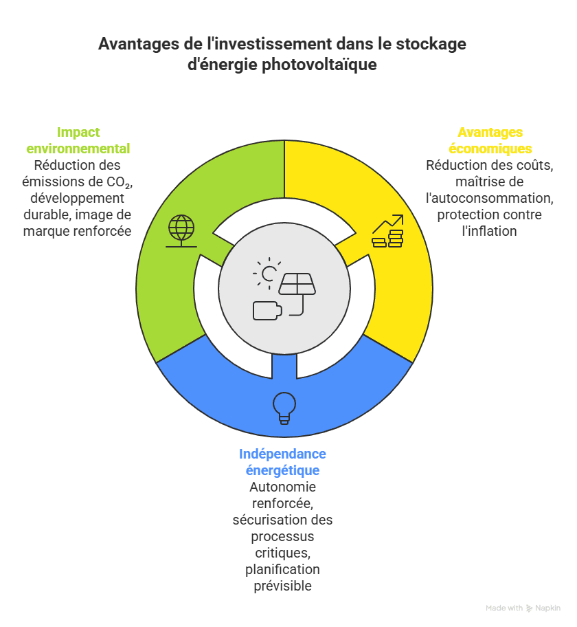 stockage énergie photovoltaïque industriel