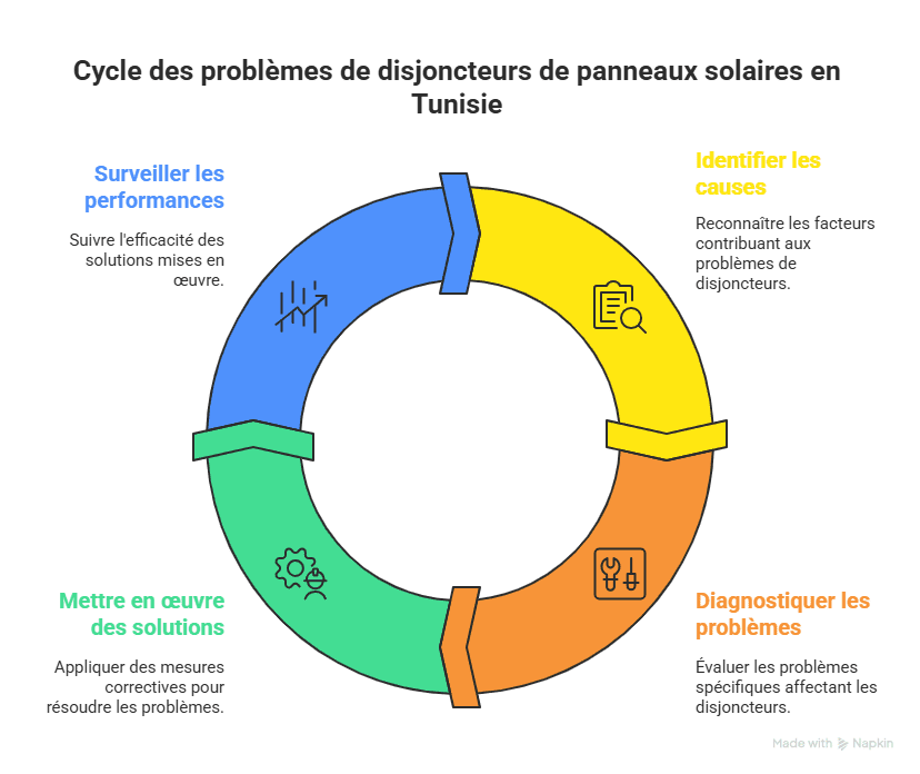 disjoncteur panneau solaire qui saute en Tunisie