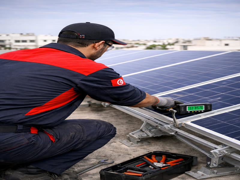 Orientation des panneaux solaires