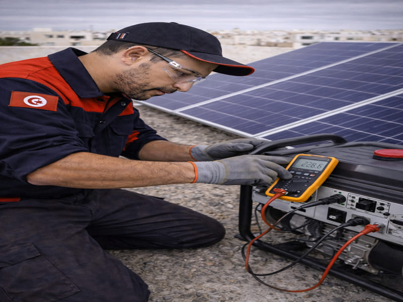 Panneaux solaires ou groupe électrogène