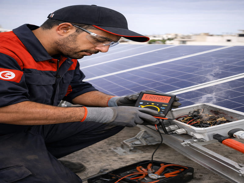 Problèmes d'installation des panneaux solaires