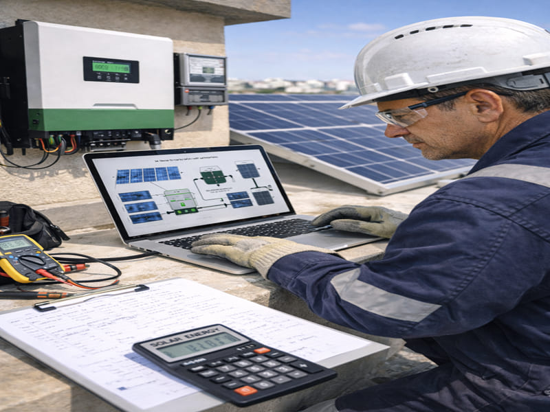 dimensionnement d'une installation photovoltaiqueen Tunisie