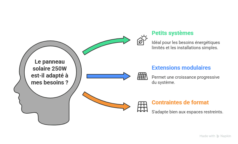 panneau solaire 250w en en tunisie