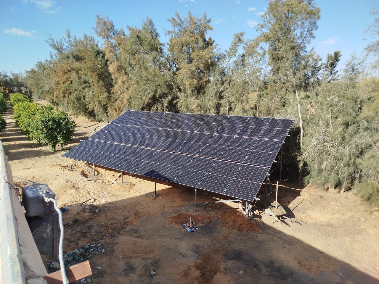 Panneaux pour pompage