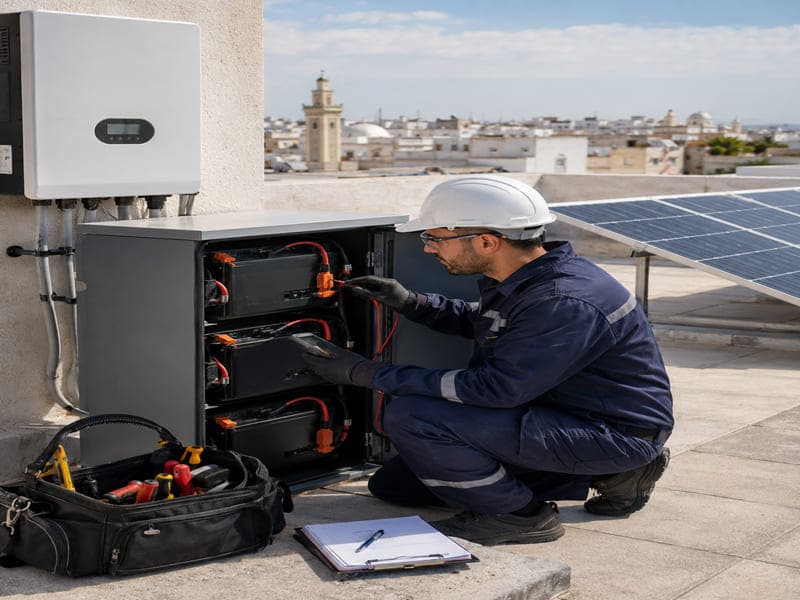 Prix des batteries pour panneaux Tunisie