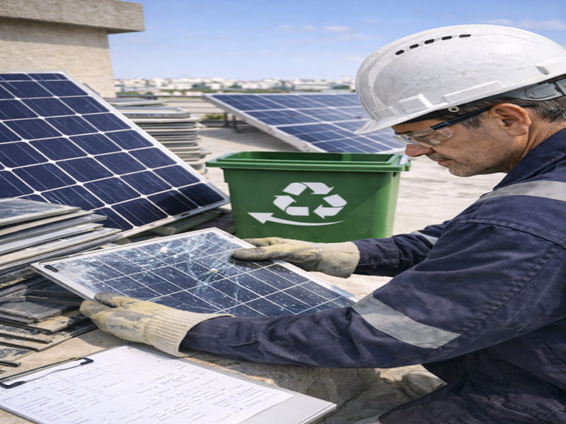 Recyclage des panneaux solaires Tunisie