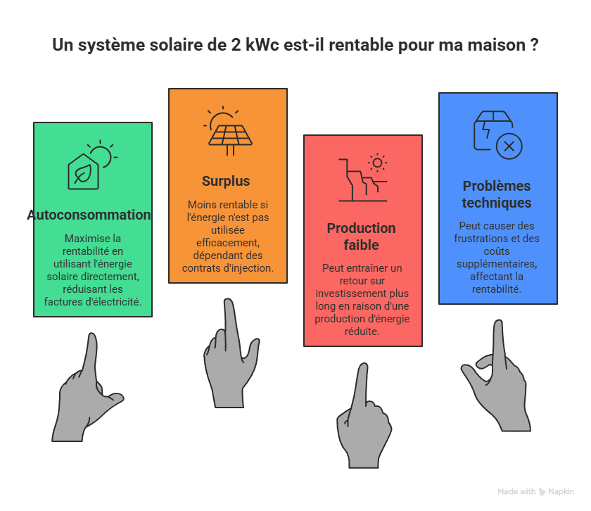 rentabilité pour un 2 kWc