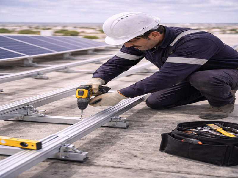 Structure de fixation photovoltaïque en Tunisie