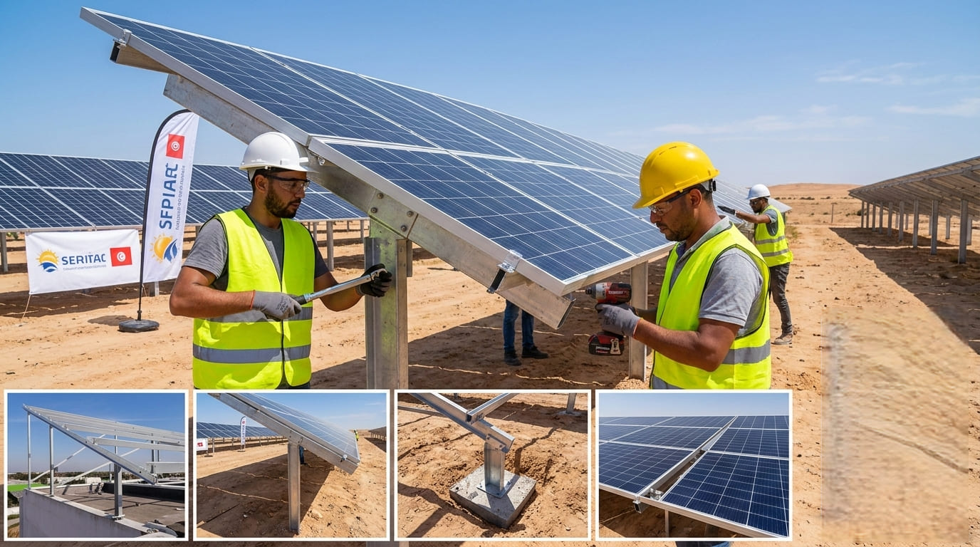 Structure de fixation photovoltaïque
