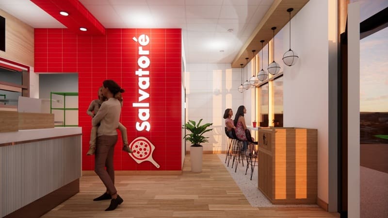Pizza Salvatore - Zone client banquette
