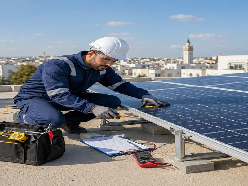 Prix de panneaux solaires pour une maison de 100 m² Tunisie