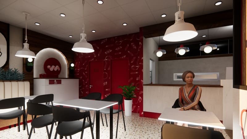 Topla - Zone caisse arche bois
