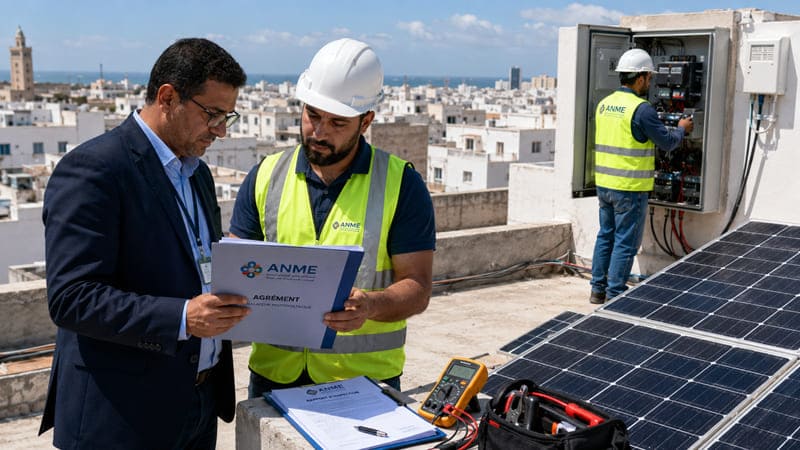 Obtention de l&rsquo;agrément ANME pour la réalisation des installations photovoltaïques en Tunisie