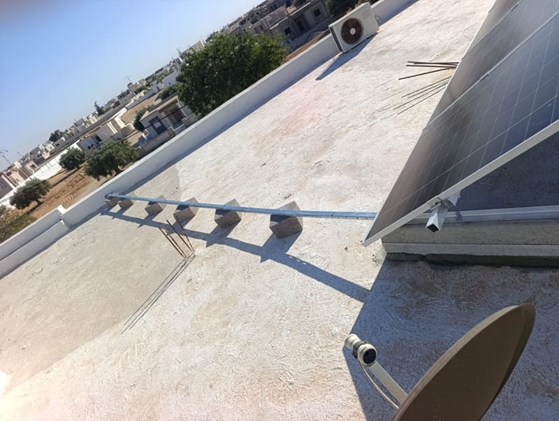 Fixation panneaux solaires