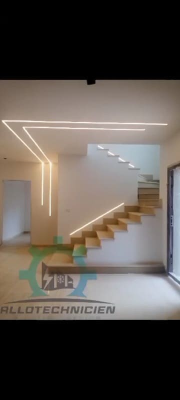 Éclairage escalier