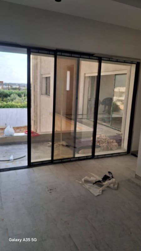 Travaux aluminium sur chantier