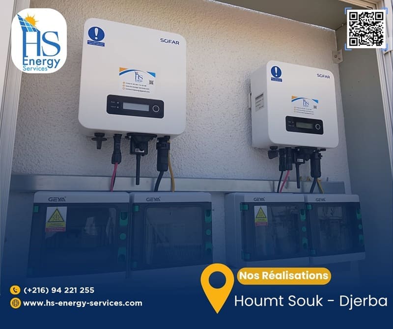 Installation photovoltaïque HS Energy Services à Houmt Souk Djerba