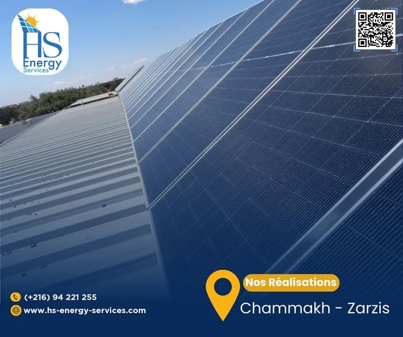Installations photovoltaïques réalisées à Chammakh Zarzis